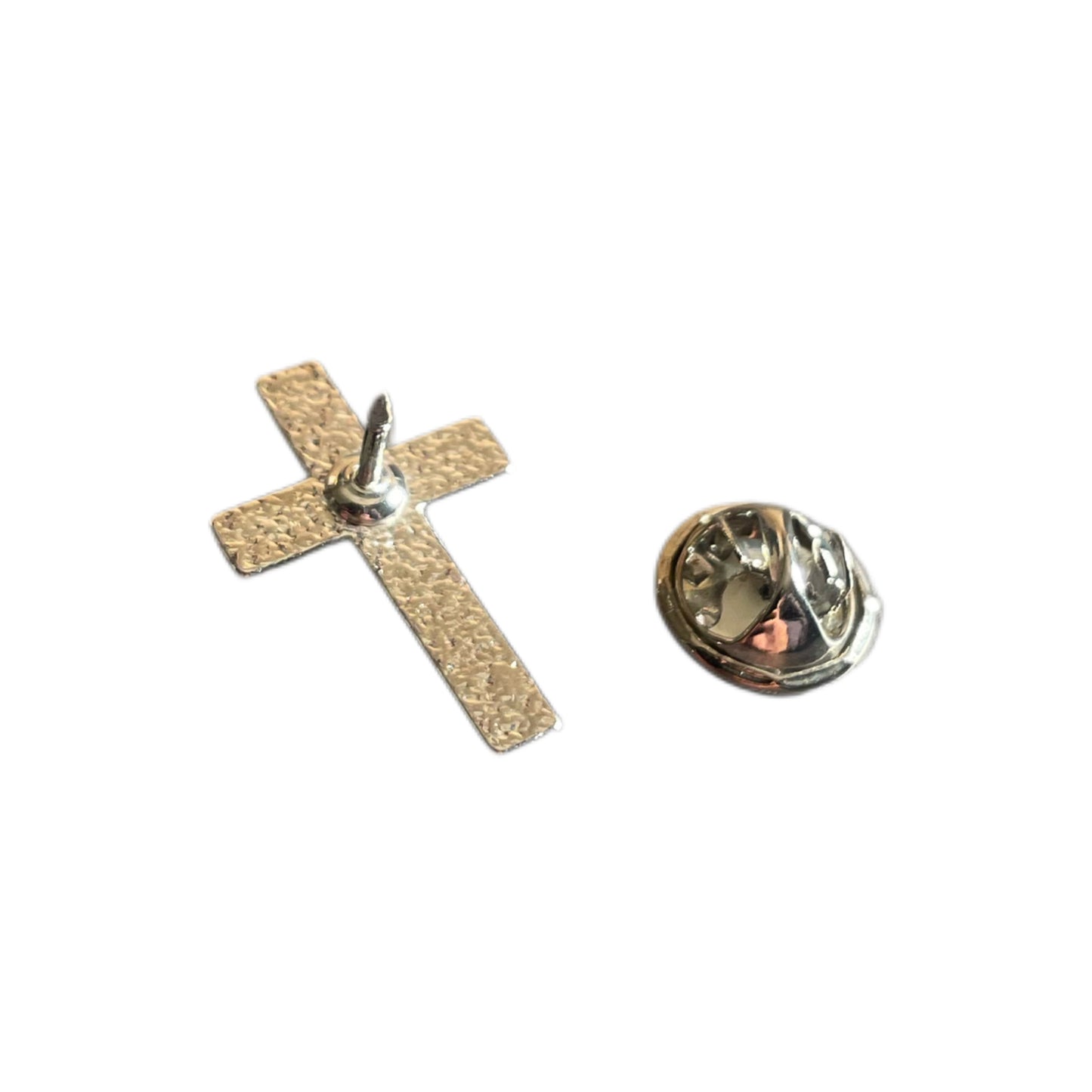 Silver Cross Pin